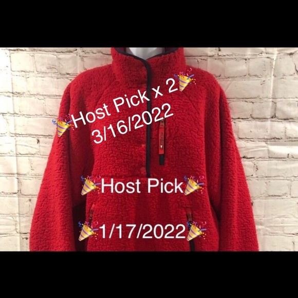 🎉HP X 2 🎉 ❤️‍🔥Tommy Hilfiger Sport❤️‍🔥Teddy Bear Style Pullover ❤️‍🔥 - Picture 2 of 14